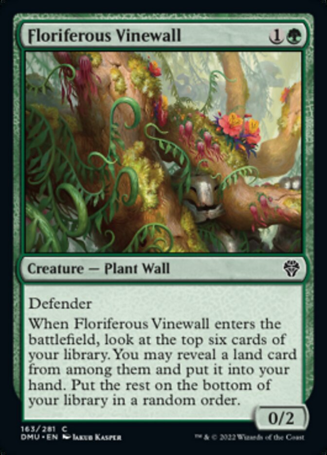 Floriferous Vinewall [Dominaria United] | Deep Dive Games St. Marys