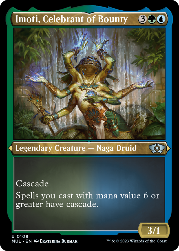 Imoti, Celebrant of Bounty (Foil Etched) [Multiverse Legends] | Deep Dive Games St. Marys