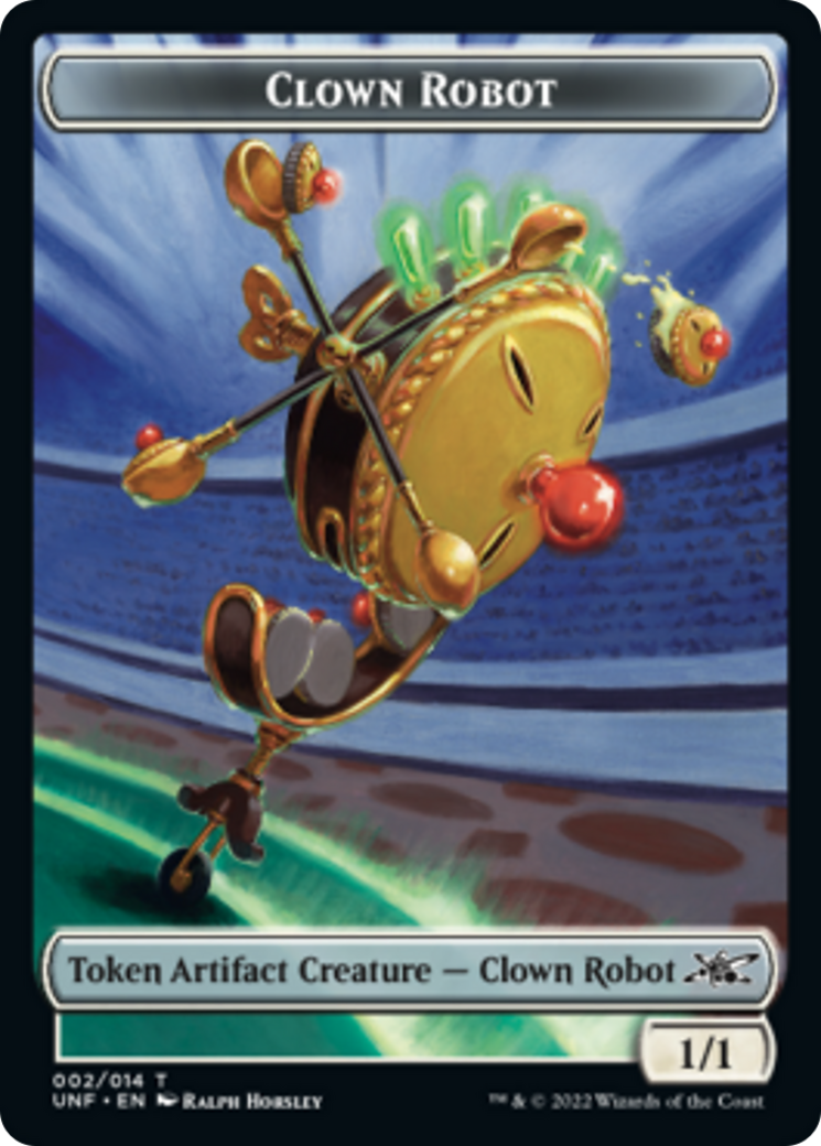 Clown Robot (002) // Storm Crow Double-Sided Token [Unfinity Tokens] | Deep Dive Games St. Marys