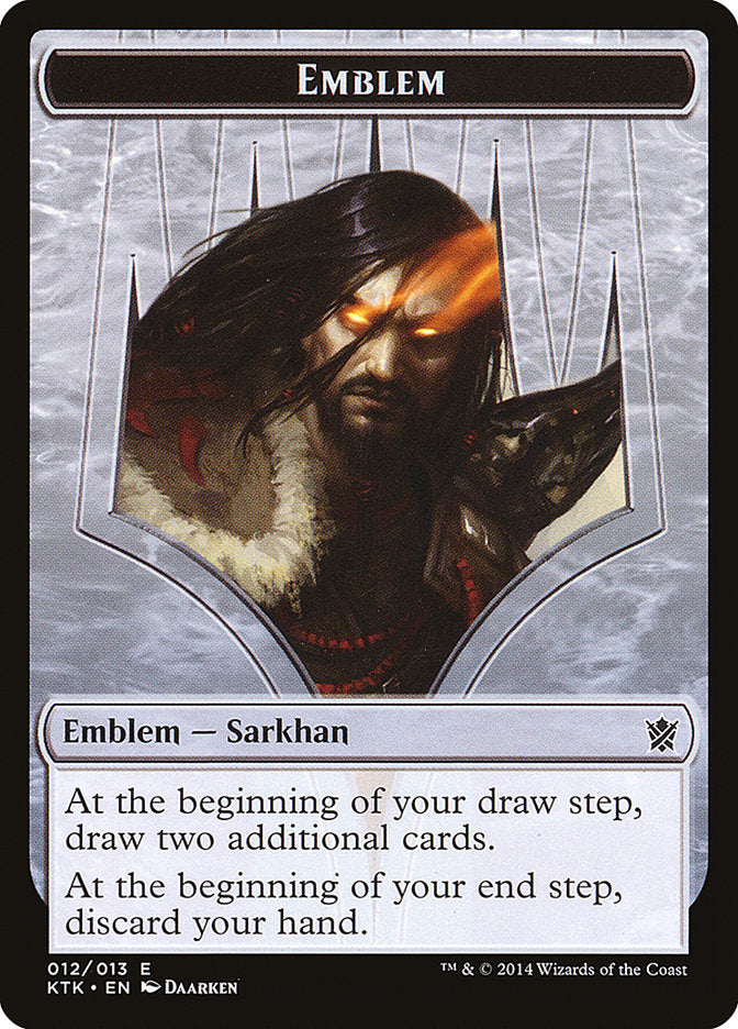 Sarkhan, the Dragonspeaker Emblem [Khans of Tarkir Tokens] | Deep Dive Games St. Marys