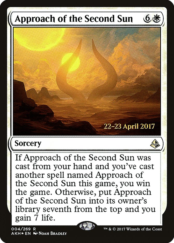 Approach of the Second Sun [Amonkhet Prerelease Promos] | Deep Dive Games St. Marys