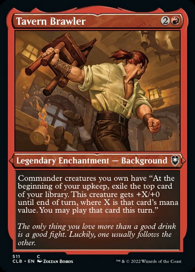 Tavern Brawler (Foil Etched) [Commander Legends: Battle for Baldur's Gate] | Deep Dive Games St. Marys
