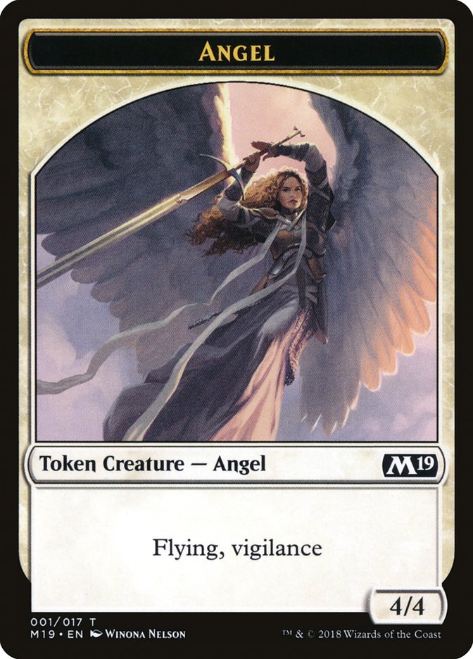 Angel Token [Core Set 2019 Tokens] | Deep Dive Games St. Marys