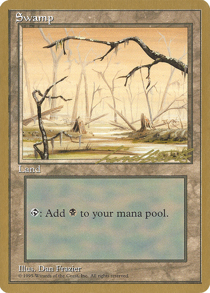 Swamp (ll370) (Leon Lindback) [Pro Tour Collector Set] | Deep Dive Games St. Marys