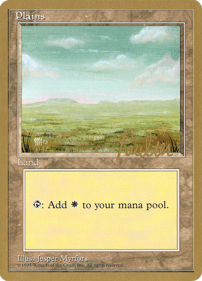 Plains (pp364) (Preston Poulter) [Pro Tour Collector Set] | Deep Dive Games St. Marys