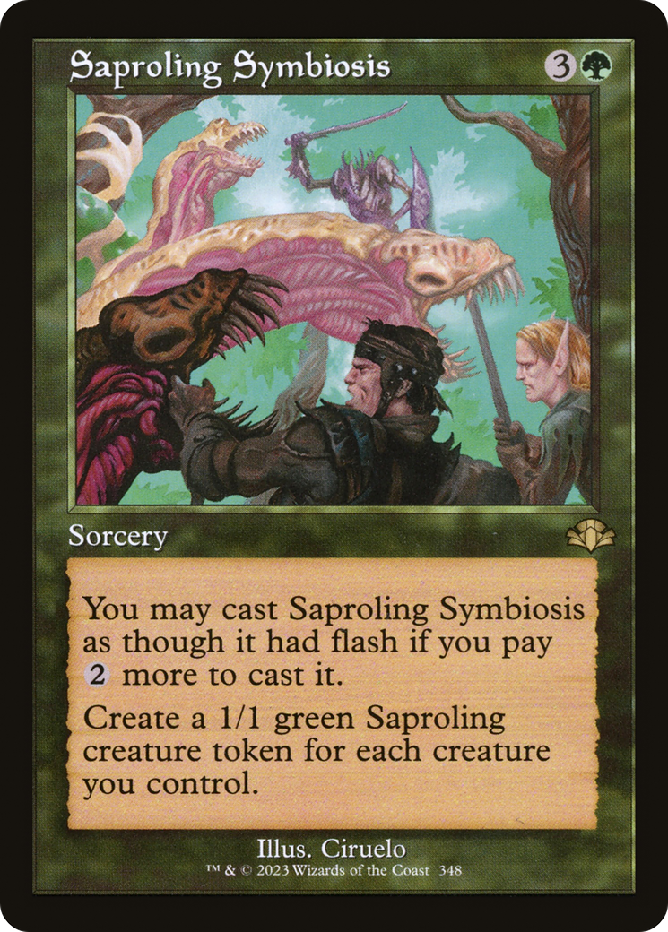 Saproling Symbiosis (Retro) [Dominaria Remastered] | Deep Dive Games St. Marys