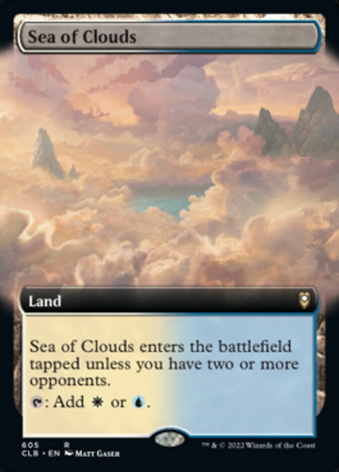 Sea of Clouds (Extended Art) [Commander Legends: Battle for Baldur's Gate] | Deep Dive Games St. Marys
