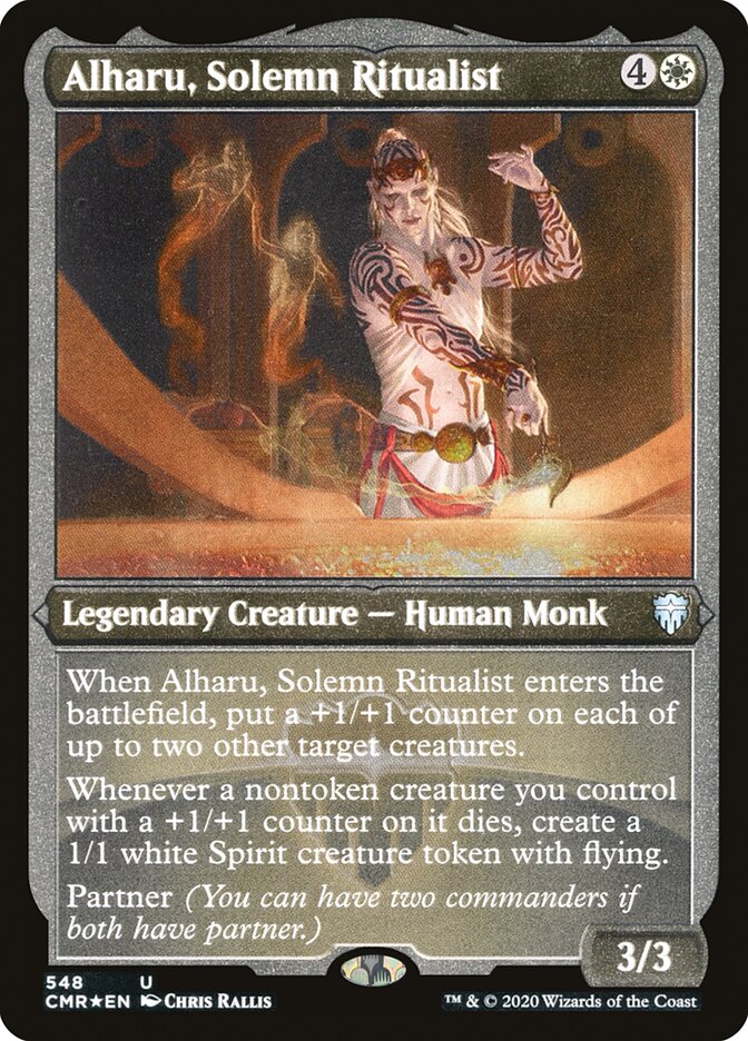 Alharu, Solemn Ritualist (Etched) [Commander Legends] | Deep Dive Games St. Marys