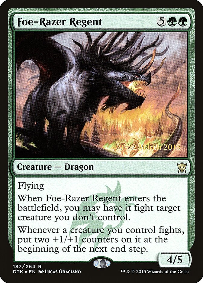 Foe-Razer Regent [Dragons of Tarkir Prerelease Promos] | Deep Dive Games St. Marys