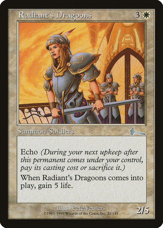 Radiant's Dragoons [Urza's Legacy] | Deep Dive Games St. Marys