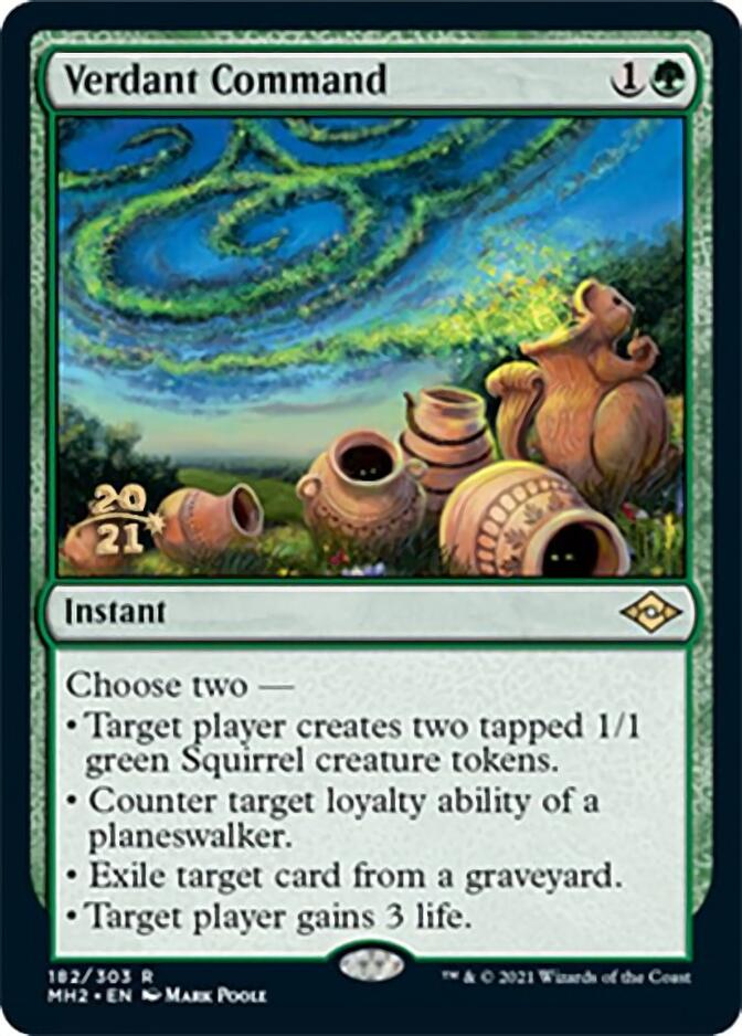 Verdant Command [Modern Horizons 2 Prerelease Promos] | Deep Dive Games St. Marys