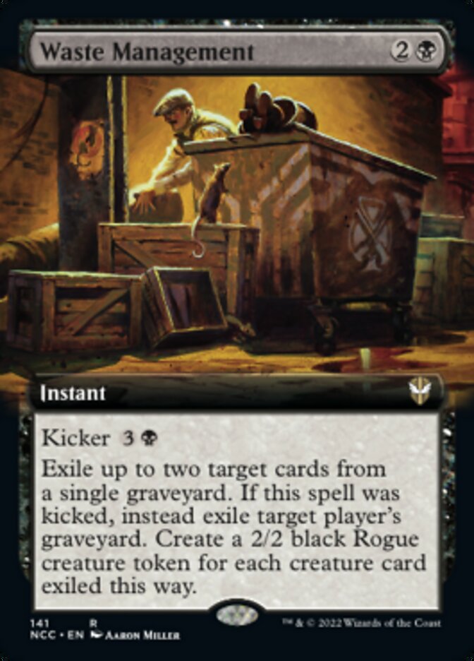 Waste Management (Extended Art) [Streets of New Capenna Commander] | Deep Dive Games St. Marys