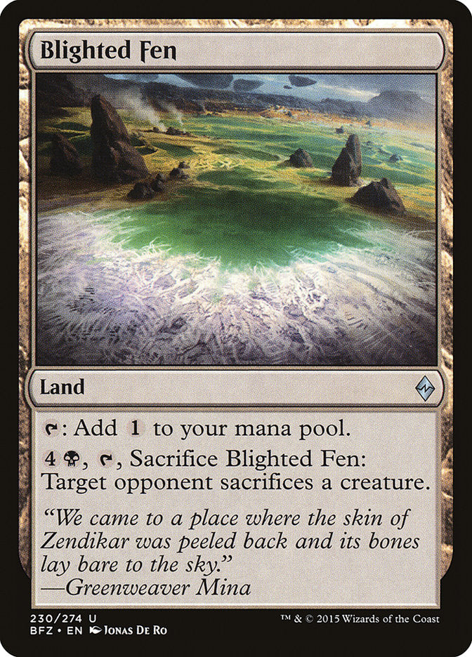 Blighted Fen [Battle for Zendikar] | Deep Dive Games St. Marys