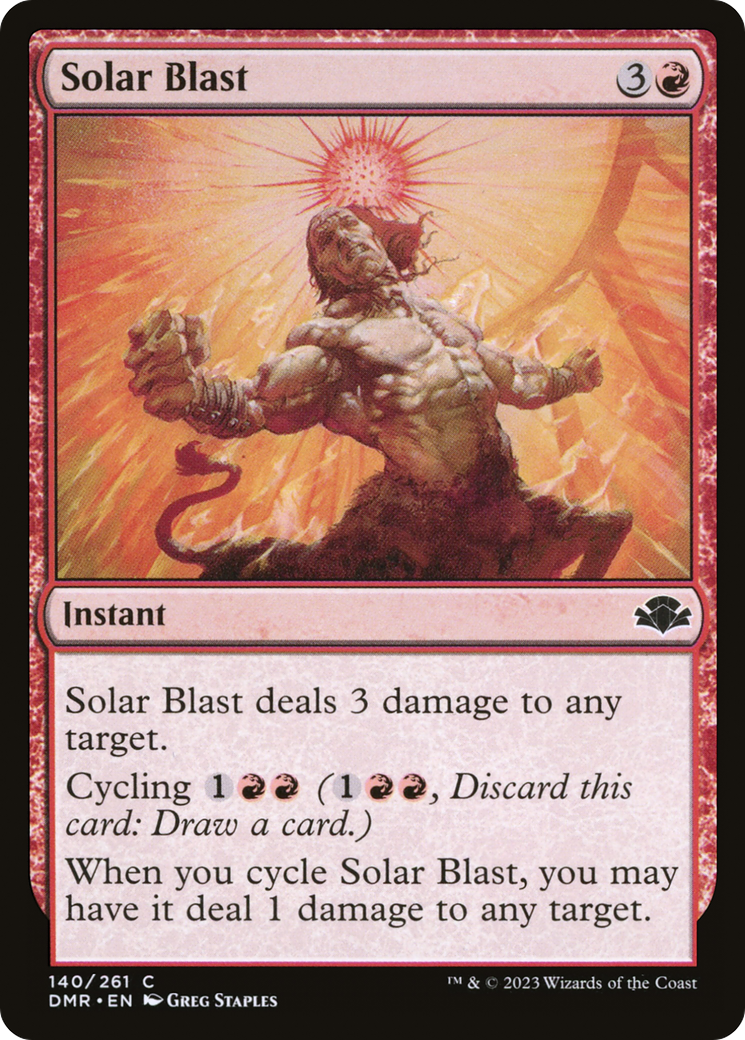 Solar Blast [Dominaria Remastered] | Deep Dive Games St. Marys