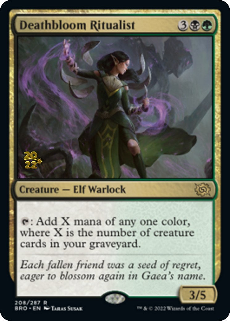 Deathbloom Ritualist [The Brothers' War Prerelease Promos] | Deep Dive Games St. Marys