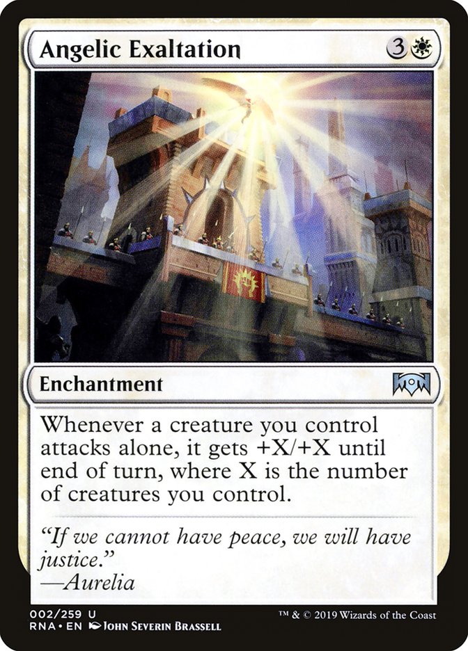 Angelic Exaltation [Ravnica Allegiance] | Deep Dive Games St. Marys