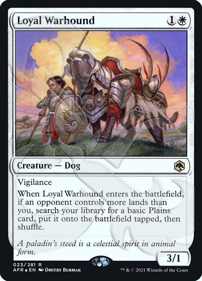 Loyal Warhound (Ampersand Promo) [Dungeons & Dragons: Adventures in the Forgotten Realms Promos] | Deep Dive Games St. Marys