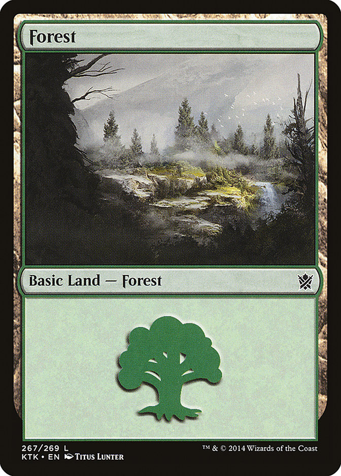 Forest (267) [Khans of Tarkir] | Deep Dive Games St. Marys