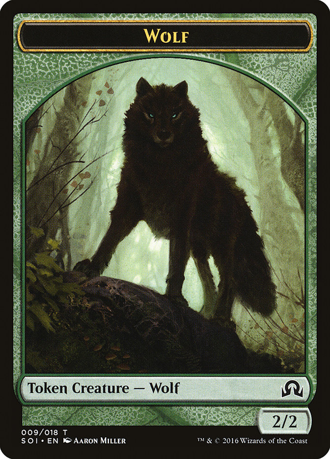 Wolf Token [Shadows over Innistrad Tokens] | Deep Dive Games St. Marys