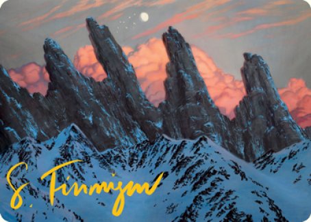 Mountain (275) Art Card (Gold-Stamped Signature) [Dungeons & Dragons: Adventures in the Forgotten Realms Art Series] | Deep Dive Games St. Marys