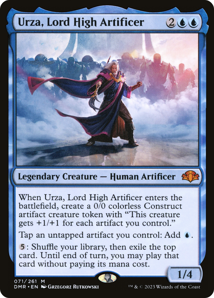 Urza, Lord High Artificer [Dominaria Remastered] | Deep Dive Games St. Marys