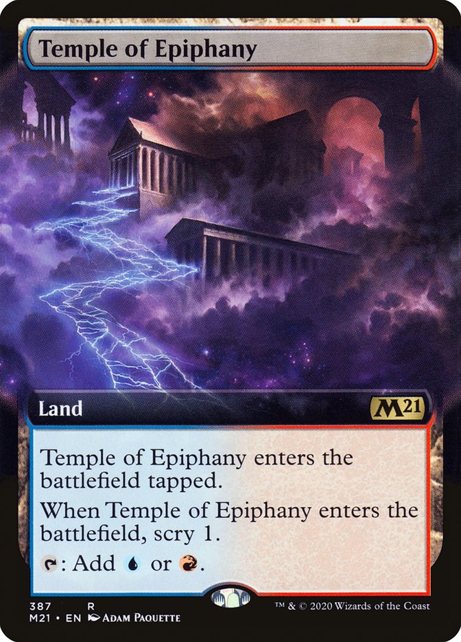 Temple of Epiphany (Extended Art) [Core Set 2021] | Deep Dive Games St. Marys