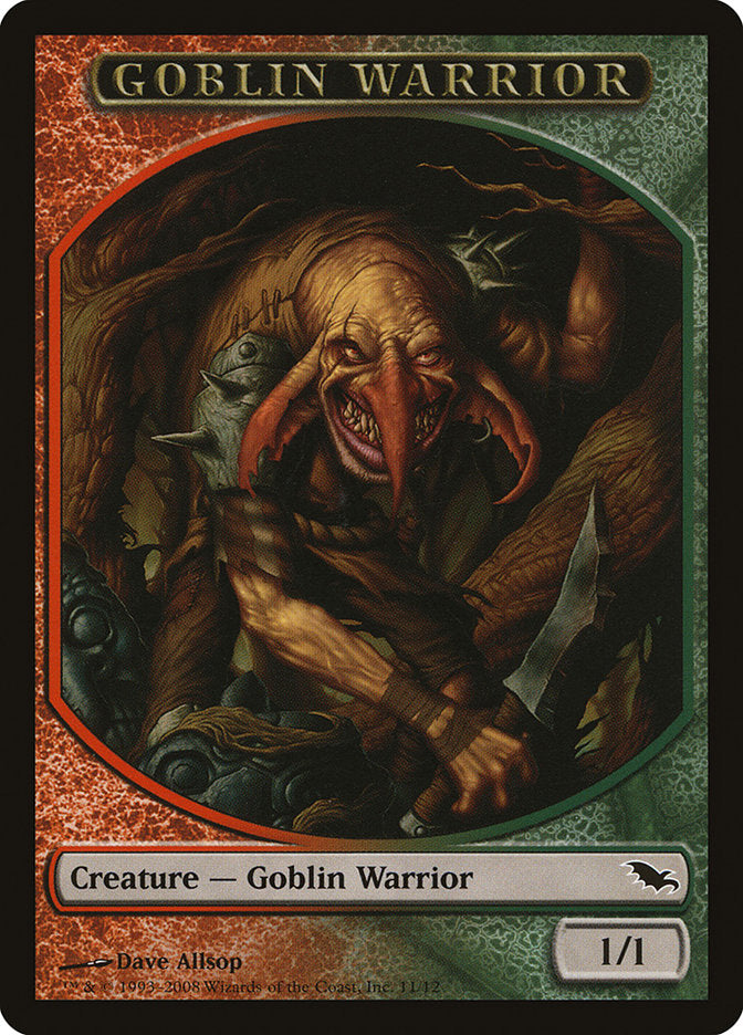 Goblin Warrior Token [Shadowmoor Tokens] | Deep Dive Games St. Marys