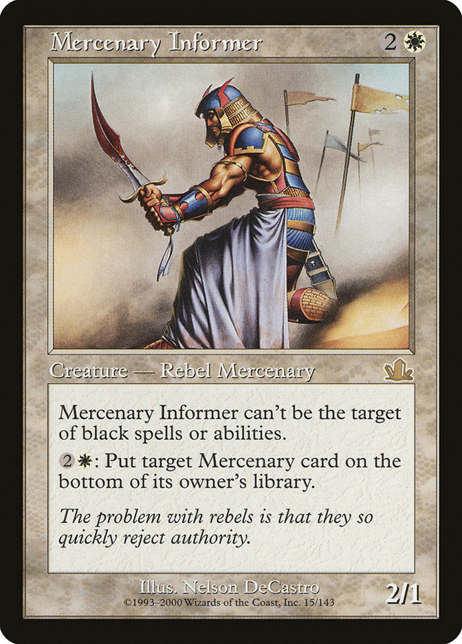 Mercenary Informer [Prophecy] | Deep Dive Games St. Marys