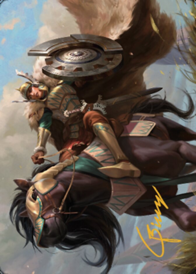 Knight of Dawn's Light Art Card (Gold-Stamped Signature) [Dominaria United Art Series] | Deep Dive Games St. Marys