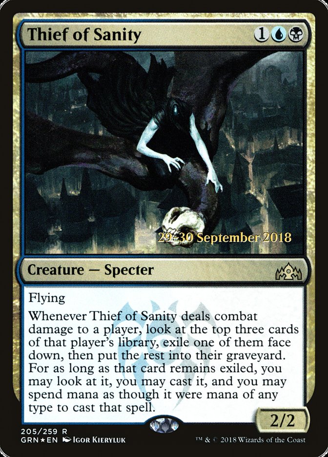 Thief of Sanity [Guilds of Ravnica Prerelease Promos] | Deep Dive Games St. Marys