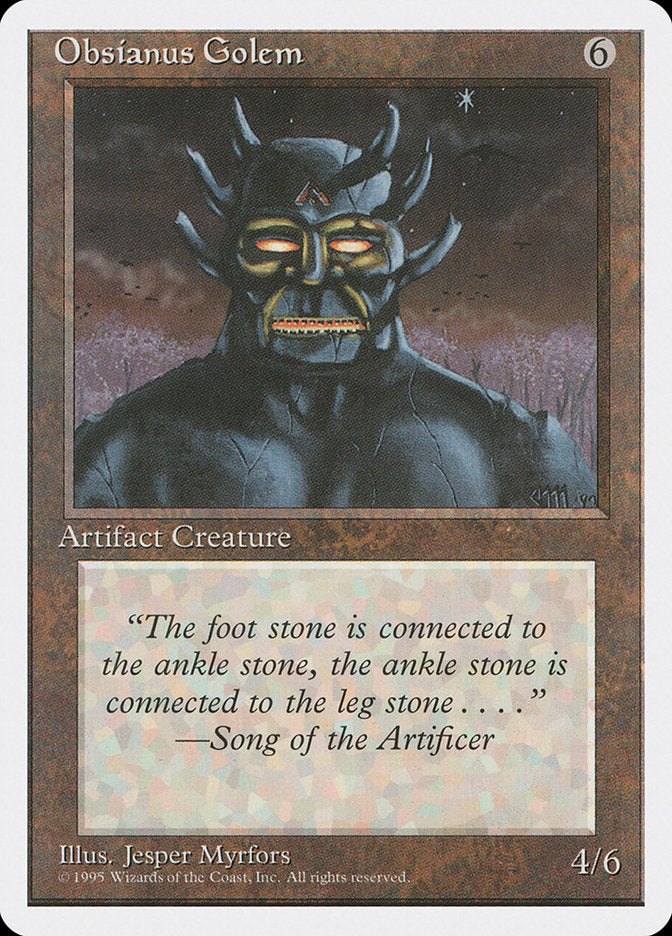 Obsianus Golem [Fourth Edition] | Deep Dive Games St. Marys