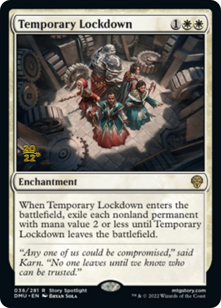 Temporary Lockdown [Dominaria United Prerelease Promos] | Deep Dive Games St. Marys