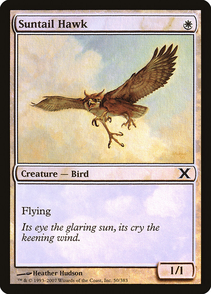 Suntail Hawk (Premium Foil) [Tenth Edition] | Deep Dive Games St. Marys