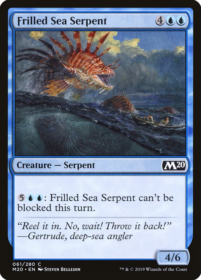 Frilled Sea Serpent [Core Set 2020] | Deep Dive Games St. Marys