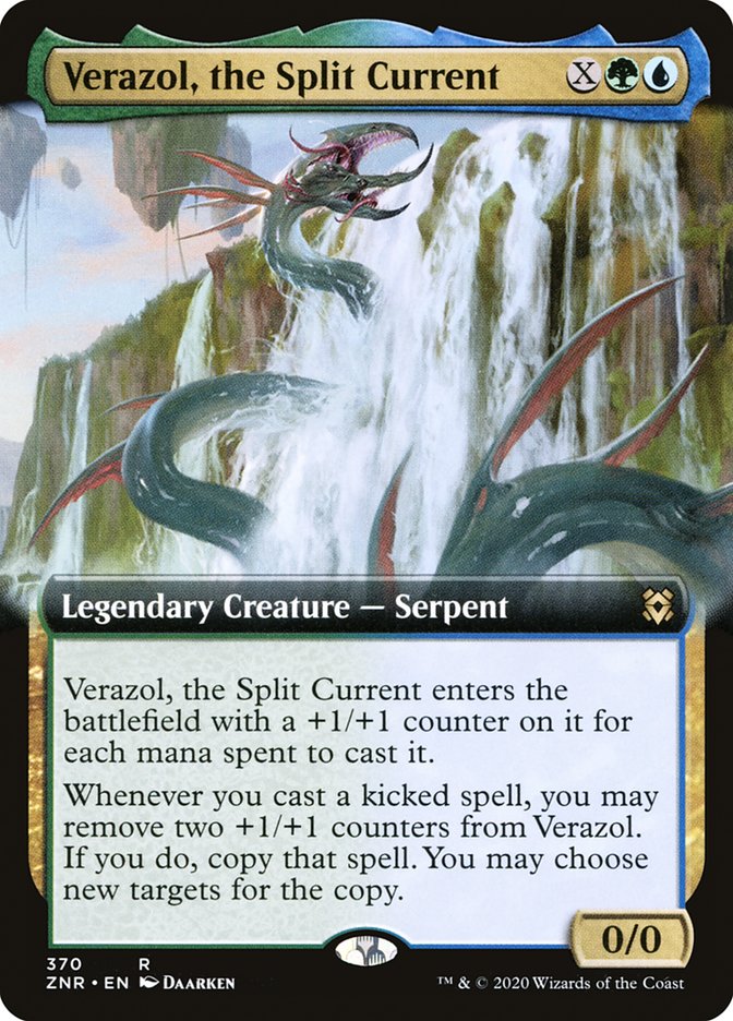 Verazol, the Split Current (Extended Art) [Zendikar Rising] | Deep Dive Games St. Marys