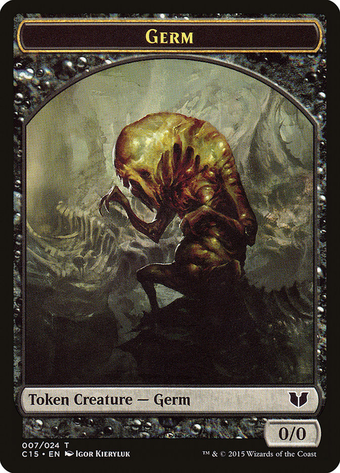 Frog Lizard // Germ Double-Sided Token [Commander 2015 Tokens] | Deep Dive Games St. Marys