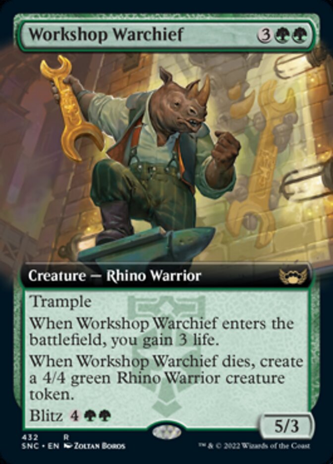 Workshop Warchief (Extended Art) [Streets of New Capenna] | Deep Dive Games St. Marys