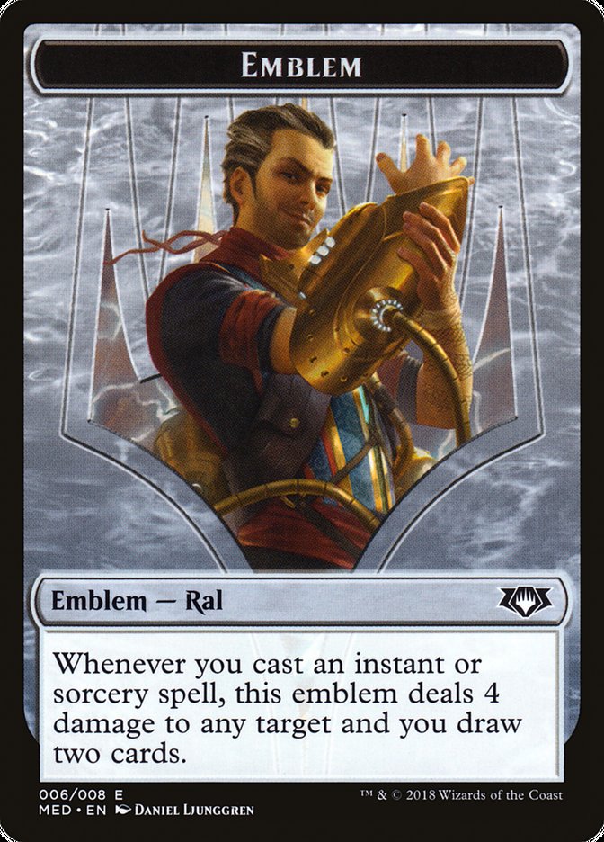 Ral, Izzet Viceroy Emblem [Mythic Edition Tokens] | Deep Dive Games St. Marys