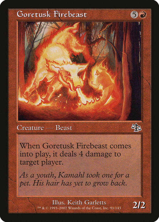 Goretusk Firebeast [Judgment] | Deep Dive Games St. Marys