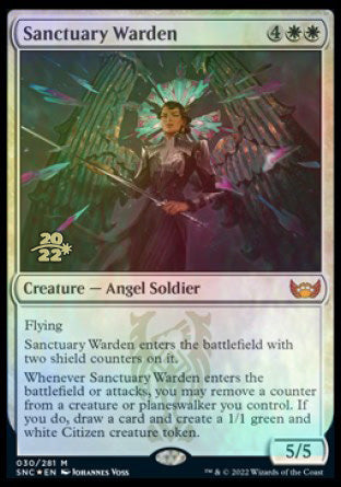 Sanctuary Warden [Streets of New Capenna Prerelease Promos] | Deep Dive Games St. Marys