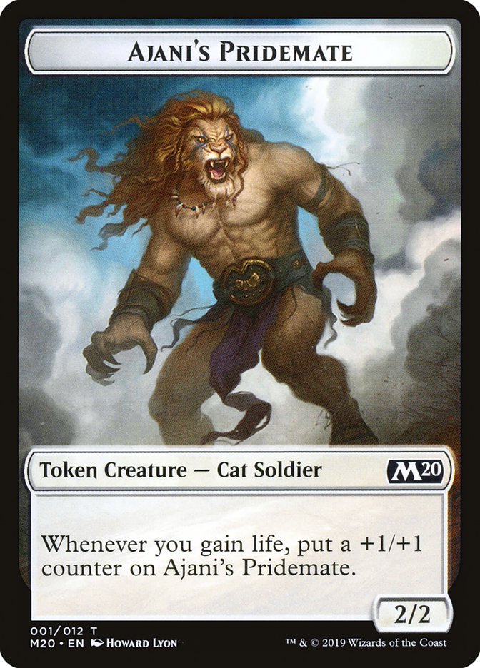 Ajani's Pridemate Token [Core Set 2020 Tokens] | Deep Dive Games St. Marys