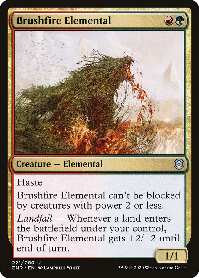 Brushfire Elemental [Zendikar Rising] | Deep Dive Games St. Marys