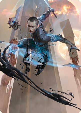 Kaito, Dancing Shadow Art Card [Phyrexia: All Will Be One Art Series] | Deep Dive Games St. Marys