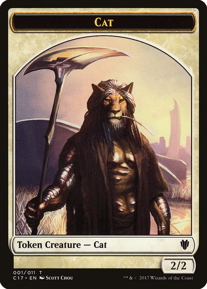 Cat Token [Commander 2017 Tokens] | Deep Dive Games St. Marys