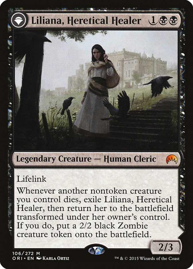 Liliana, Heretical Healer // Liliana, Defiant Necromancer [Magic Origins] | Deep Dive Games St. Marys