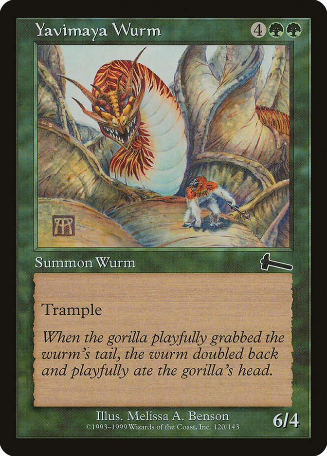 Yavimaya Wurm [Urza's Legacy] | Deep Dive Games St. Marys