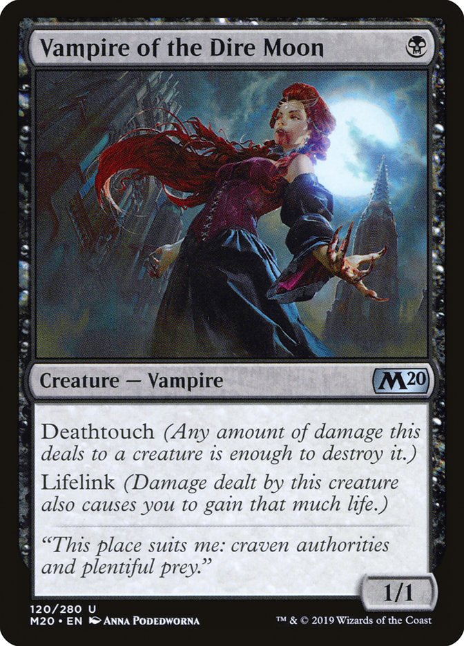 Vampire of the Dire Moon [Core Set 2020] | Deep Dive Games St. Marys