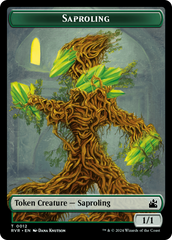 Saproling // Centaur Double-Sided Token [Ravnica Remastered Tokens] | Deep Dive Games St. Marys