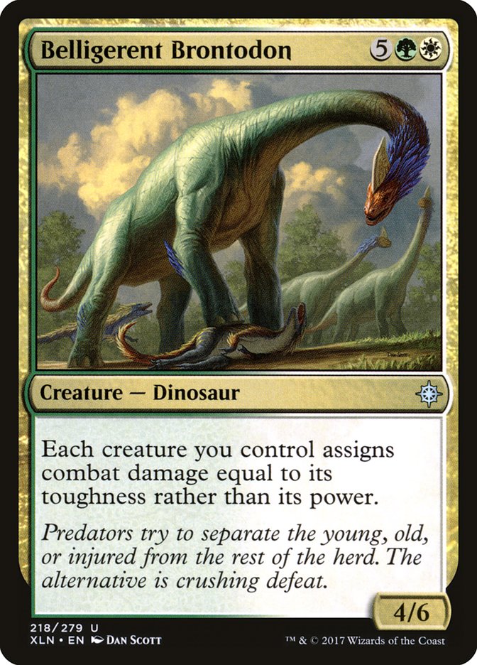 Belligerent Brontodon [Ixalan] | Deep Dive Games St. Marys