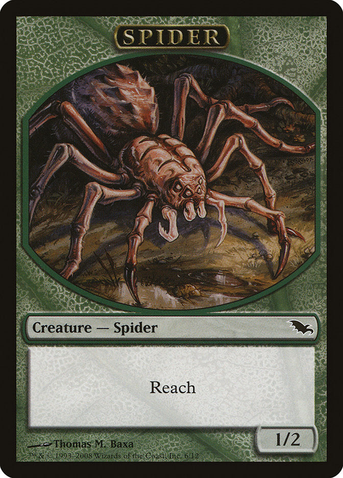 Spider Token [Shadowmoor Tokens] | Deep Dive Games St. Marys